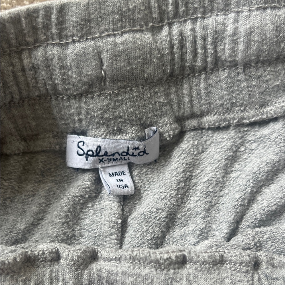 Splendid Light Gray Terry Knit pants